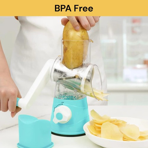 Kitchen Vegetable Food Shredder Rotary 3 IN 1 Grater Chopper Slicer Cutter TOOL - Picture 10 of 21