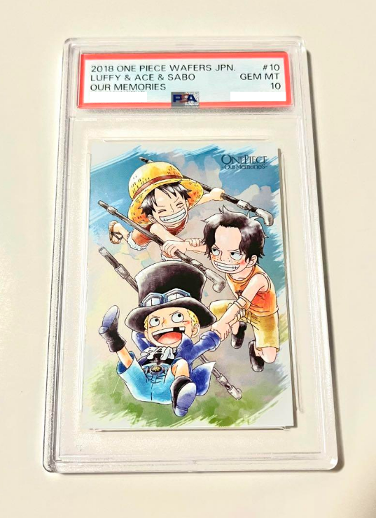 2018 One Piece Wafers Japan #10 Monkey D. Luffy & Ace & Sabo 2018 One Piece Wafers Japan #10 Monkey D. Luffy & Ace & Sabo