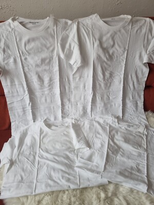 Amazon, Basic, T-shirt, Herren, Gr. XS, Weiß, 4-Stück, Neu