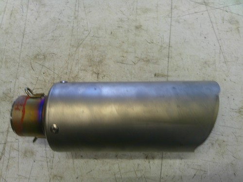 2004-2007 Triumph rocket 3 Akrapovic titanium performance exhaust muffler slip o - Foto 7 di 9