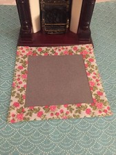 Dolls House Rug / Mat . Accessories. Fireside Rug. Bedside Rug .