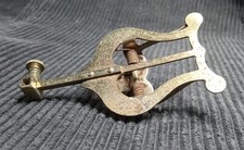 Vintage Brass Lyre Sheet Music Clip 3 1/2" x 1 13/16", and 31 Grams