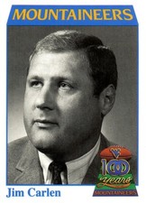 COLLEGE-CLASSICS Jim Carlen RC WVU West Virginia MOUNTAINEERS