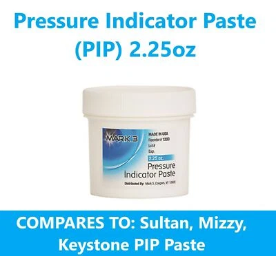 CARGUS Dental Pressure Indicator Paste PIP (2.25oz Jar) White - Mark3 #1200