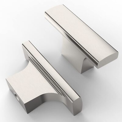 10 Pack Brushed Satin Nickel Cabinet Knobs 2 Inch 50MM Single Hole Cabinet Pu...