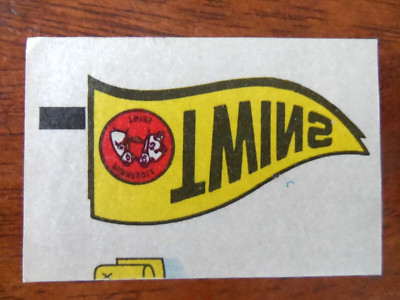 1966 TOPPS BASEBALL RUB OFF MINNESOTA TWINS PENNANT U-4048