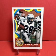 1989 Topps 1000 Yard Club Curt Warner #22 VG
