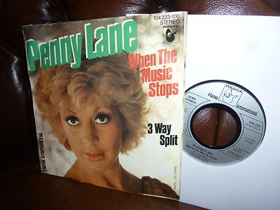 Penny Lane, When The Music Stops, 3 Way Split, German Hansa 1982, 7''