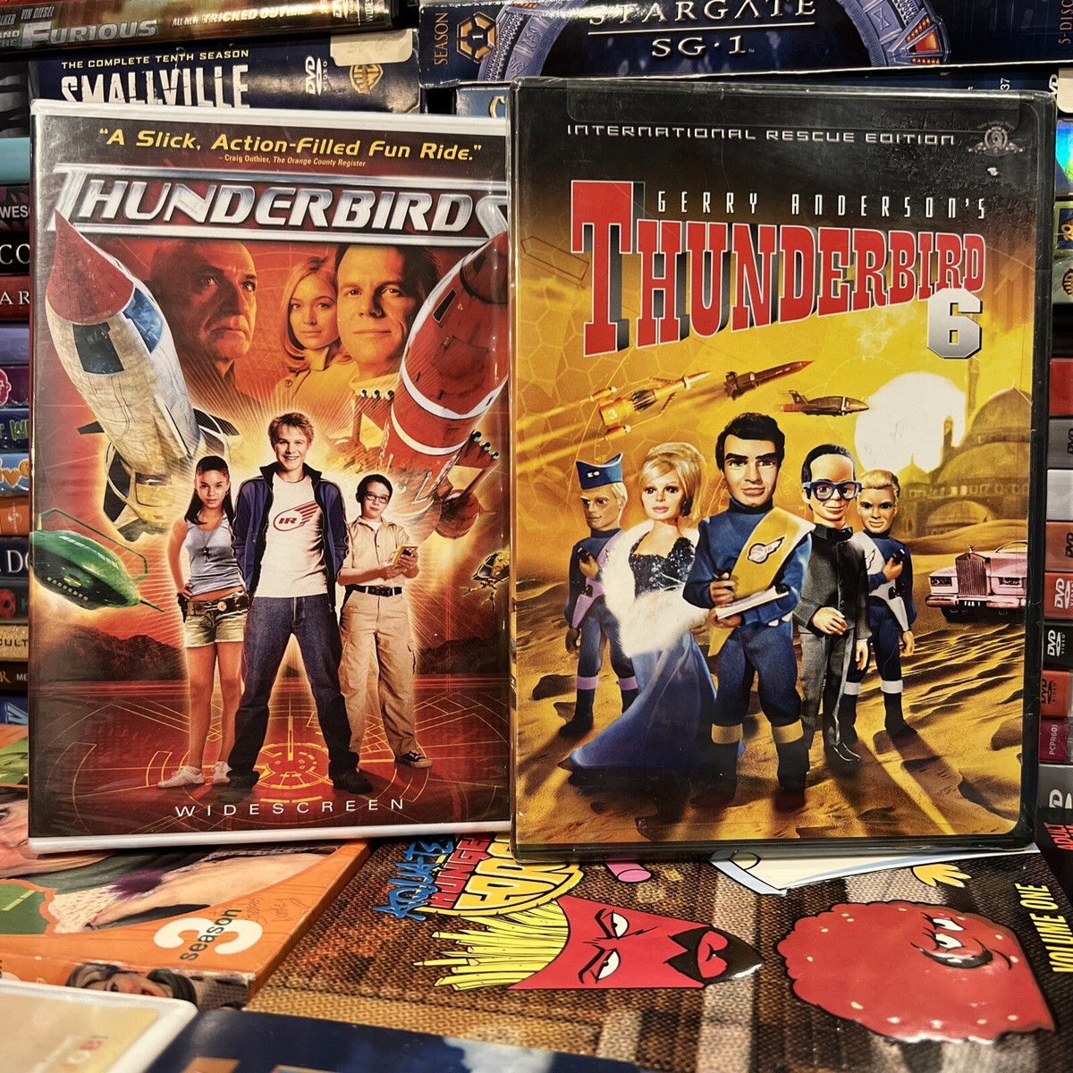 Thunderbird 6 Six 1968 Thunderbirds 2004 DVD New Lot of 2