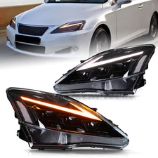 HCmotion LED Head Light For Lexus IS250 IS350 ISF 2006-2013 Animation Front Lamp