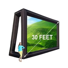30ft Huge Inflatable Projector Screen - Blow Up Outdoor Movie Screens - 360 I...
