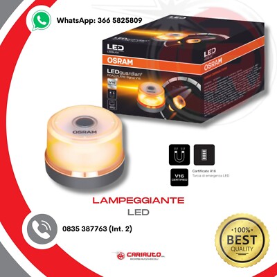Osram Auto Batteriebetriebener Notblinker LED Strahler Orange
