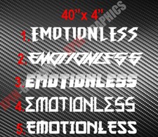 Emotionless Vinyl Windshield Decal Sticker Jdm Truck Car Kdm Euro Import Diesel Emotionless Vinyl Windshield Decal Sticker Jdm Truck Car Kdm Euro Import Diesel