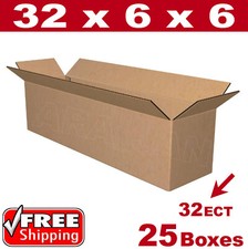 25 - 32x6x6 Cardboard Boxes Mailing Packing Shipping Box Corrugated Carton