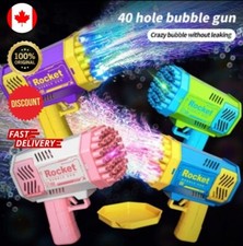 40 Hole Bubble Gun Bubble Bazooka Gun Rocket Launcher Bubble Machine Kid Outdoor
