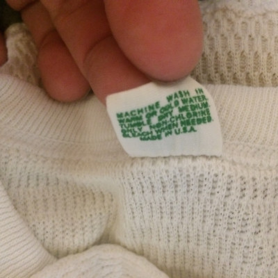 Vintage 70s 80s Green Tag Label Hanes Thermal Long John Base Under