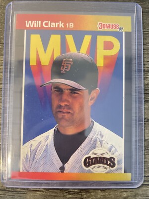 1989 Donruss Will Clark MVP Insert #BC-22 Centered Near Mint NM SET BREAK