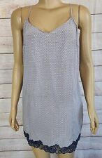 STELLA MCCARTNEY Women Multicolor Polka Dot Silk Chemise Nightgown Top  M