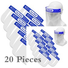 Face Shield Reusable Protection Full Cover Face Mask Anti-Splash NEW 20 Pieces