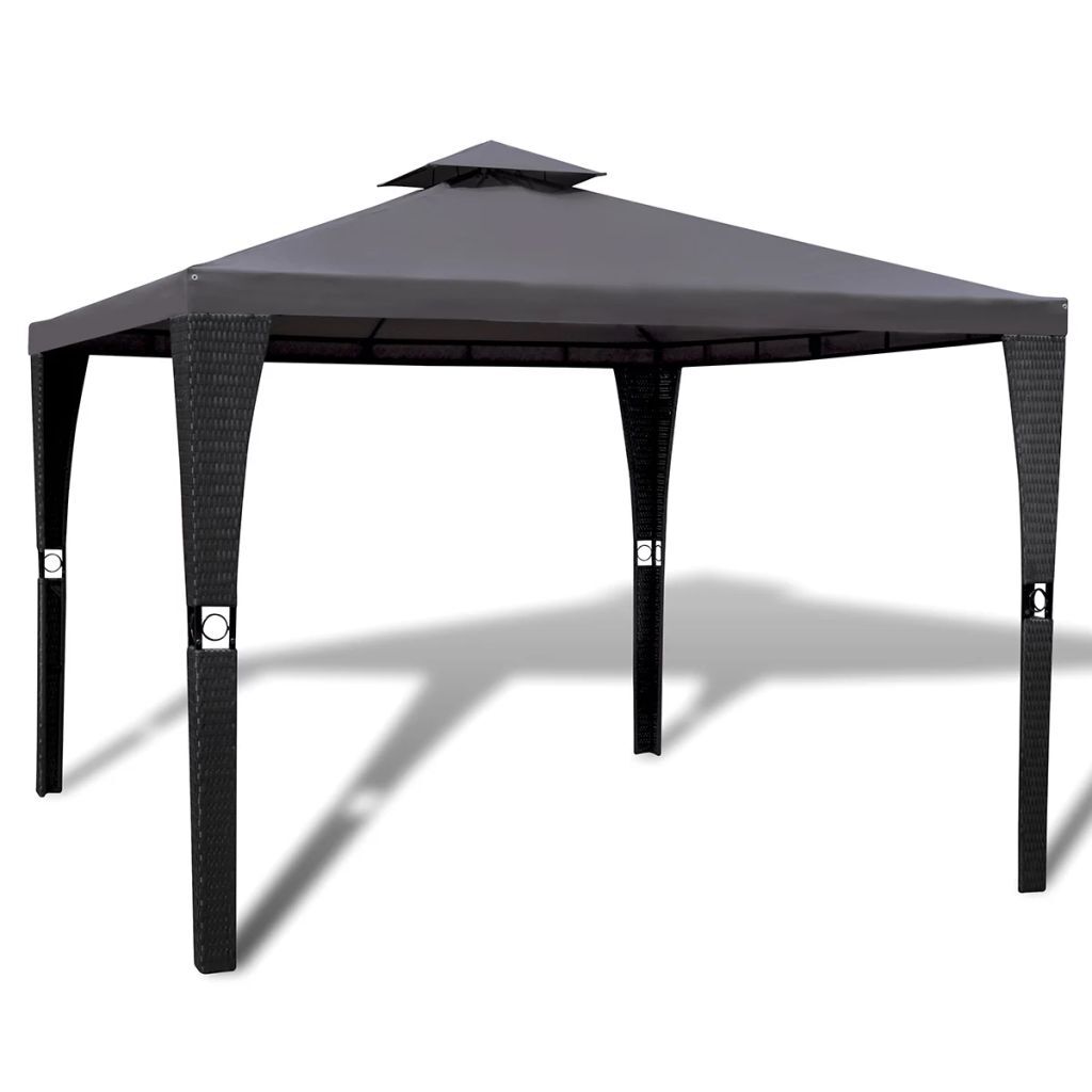 JUNZAI Cenador con tejado, Cenadores para Jardin, Pergolas De Jardin, C3O7