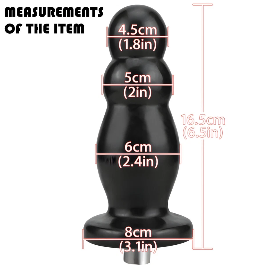 Butt Plug Attachment for 3XLR Sex Fucking Machine Very Large Unisex Anal Sex Toy - Image 2 of 4