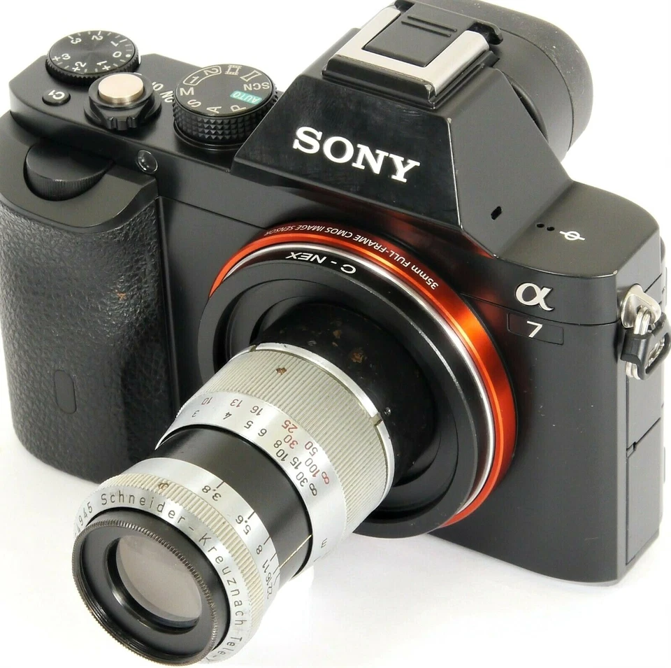 SCHNEIDER-KREUZNACH Tele-XENAR 1:3.8/75mm Lens in C-Mount BOLEX Movie Camera - Image 3 of 4