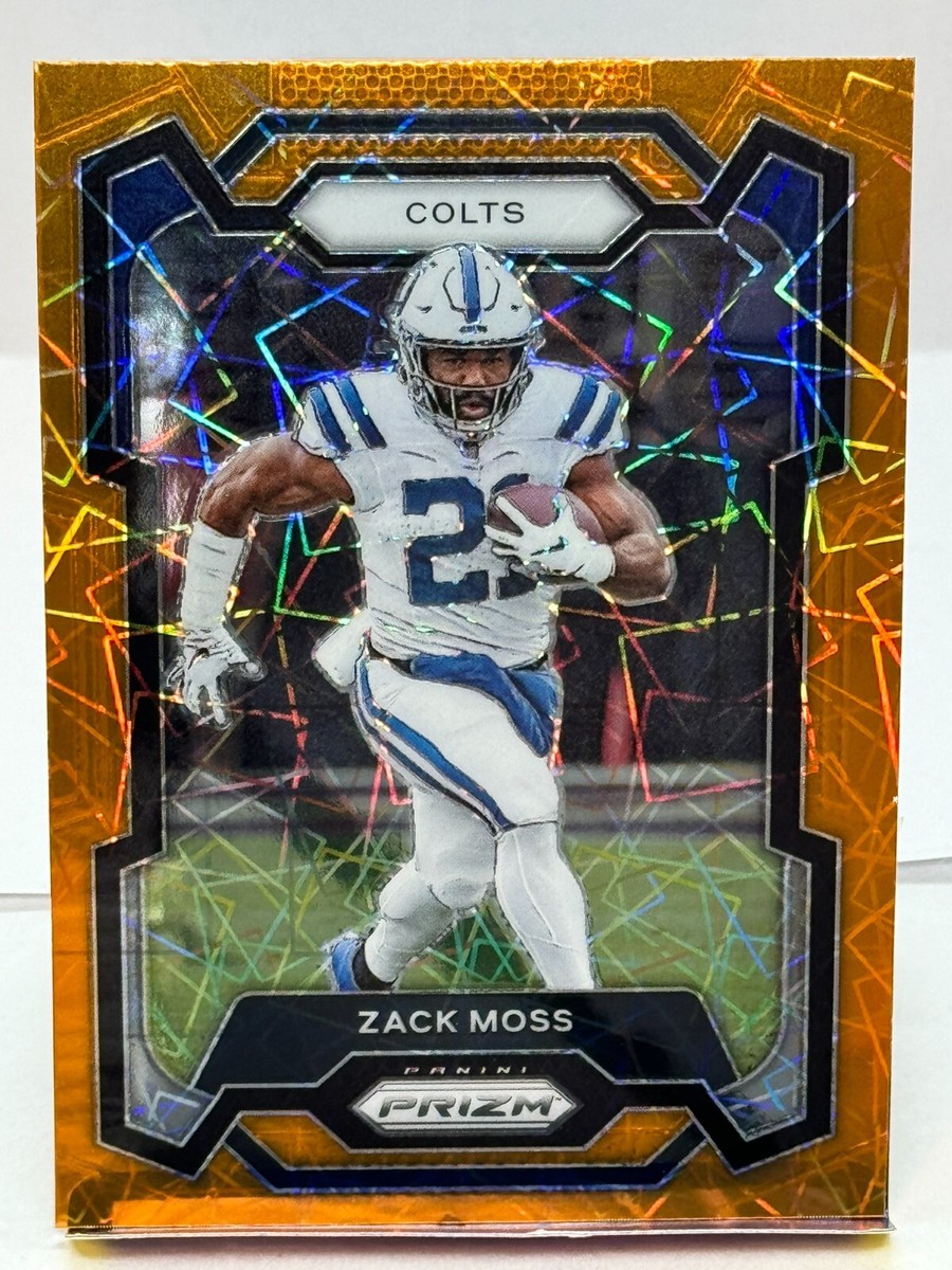 2023 Panini Prizm Footnall #132 Zack Moss Orange Lazer | eBay