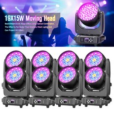 1-4PCS DMX RGBW 4-in-1 LED Wash Zoom Moving Head Beam Light DJ Party Stage Light