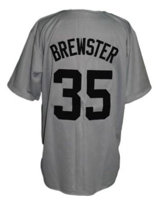 Custom Brewster's Millions Brewster #35 Hackensack Baseball Jersey Sewn Any Size