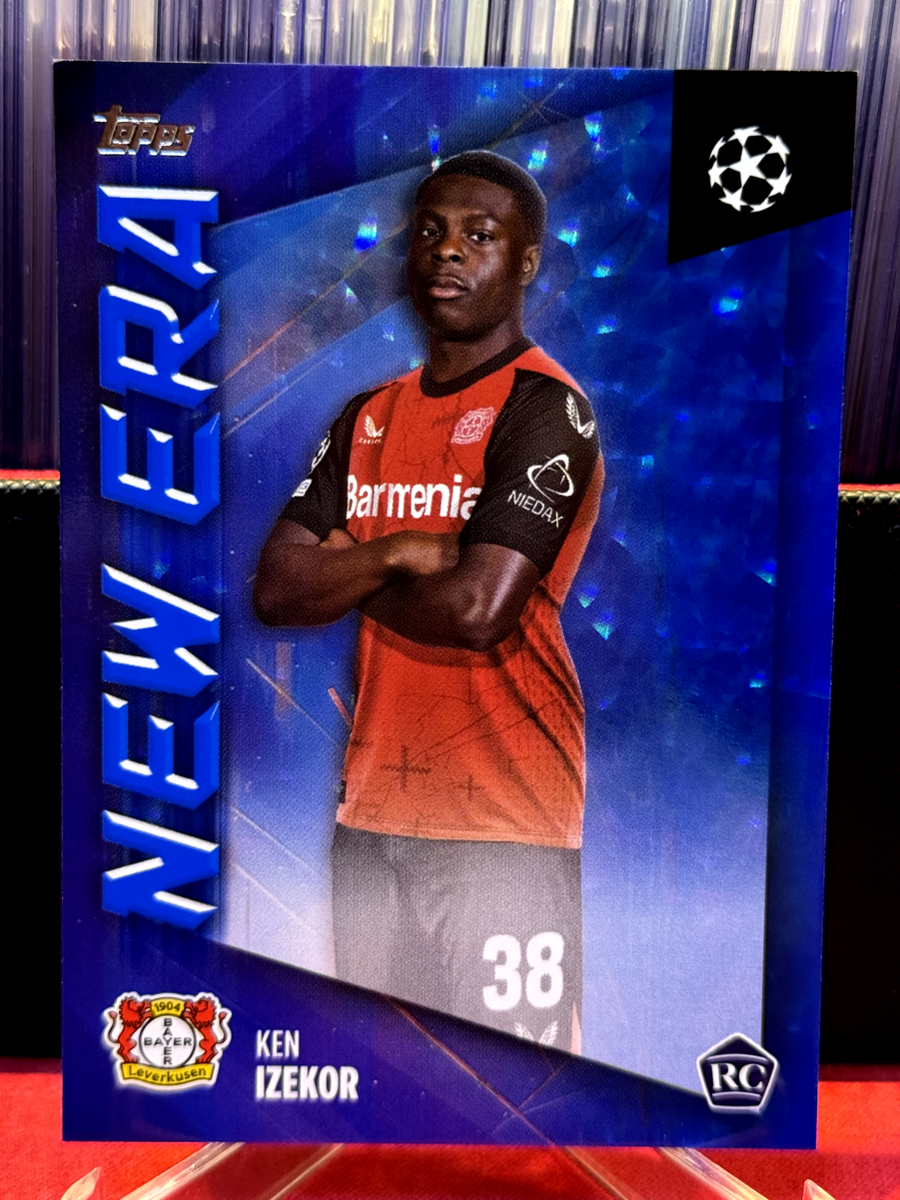 2024-25 TOPPS UCC FLAGSHIP LEVERKUSEN NEW ERA KEN IZEKOR RC 51/75