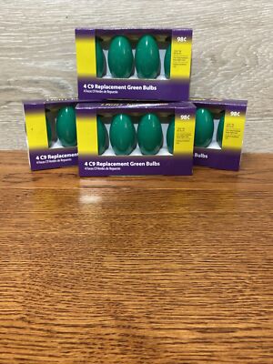 Light Keeper Pro C9 Replacement Bulbs Ceramic Green 4 Box of 4- 16 Bulbs