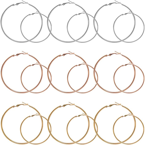 60Pcs Earrings Beading Hoop Earring Finding round Beading Hoop Open Beading Hoop