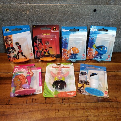 Mattel Micro Collection Disney Pixar Barbie Patrick Star Wall-E Lot of 7 New.