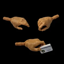 MARVEL LEGENDS HANDS (3) SET PARTS ONLY BUSINESS CARD FOR KITBASH CUSTOM FIGURE