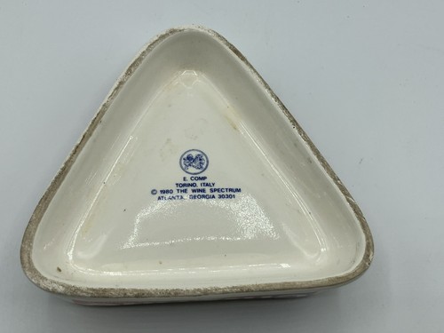 Vintage 1980s Mid Century Bistro Francesco Cizano Ceramic Ashtray Made In Italy - Picture 5 of 5