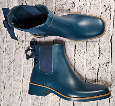 Bernardo Anthropologie Briton Winter Rain Boots Green Waterproof WOMENS SIZE 11