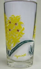Hyacinth Peanut Butter Glass Glasses Drinking Kitchen Mauzy 63-9