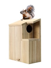 Sundia Large Squirrel House Pine Wood Nesting Box for Breeding  Shelter