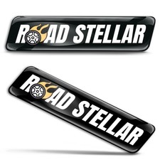 3D Silicone Sticker Star Of The Road Doming Emblem For Car Motorcycle Helmet KS 147