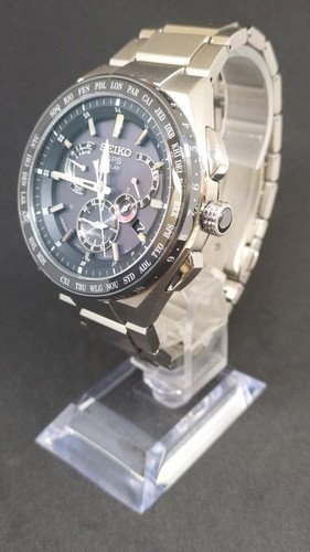 Seiko Astron 8X53-0AV0-2 Titane Céramique Jour Date Solaire Montre Hommes Auth - Photo 1 sur 8