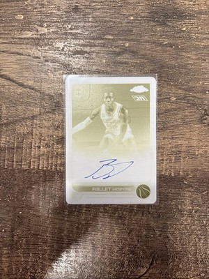 Bryson Tiller  22/23 Topps Chrome Overtime Elite PRINTING PLATE Auto 1/1 Auto