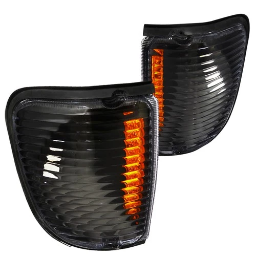 Fits 1992-2007 Ford E150 E250 E350 E450 Econoline Van Black Corner Lights Lamps