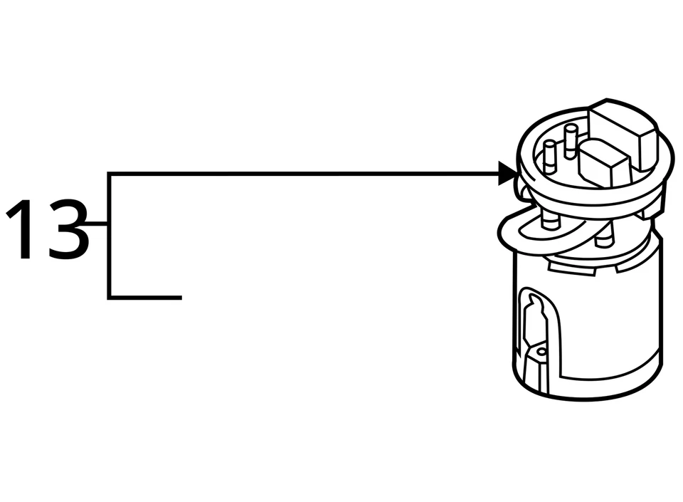 Volkswagen Jetta 2014 conjunto de bomba de combustible usado 1,8 L 140 k millas OEM 323-50313 Foto 4 de 4