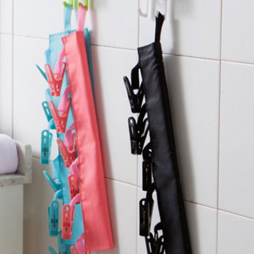 Bathroom Racks Cloth Hanger Clothespin Travel Portable Folding Cloth Socks - Picture 9 of 11
