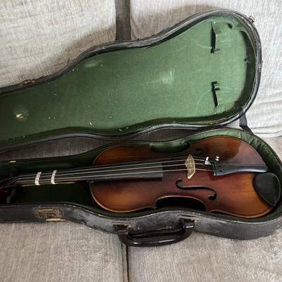 Vintage Stradivarius Copy Violin w/ Lifton Case & Resonans Rest - Read