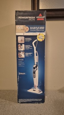  BISSELL PowerFresh Deluxe Steam Mop - Brite White/Sapphire Blue 1806 NEW 