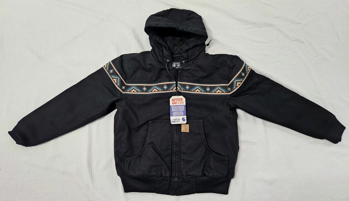 Carhartt 50th Anniversary Woman Montana Aztec Jacket Black Size