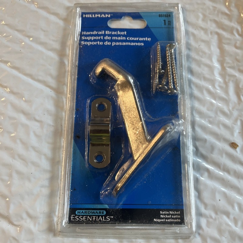 Heavy Duty Satin Nickel Handrail Staircase Bracket Hardware 851524