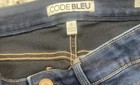 Code Bleu Women’s Straight Blue Denim Jeans Size 6 5-Pocket Button Closure — photo 3