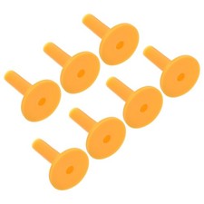 7pcs 2.7 Inch Rubber Golf Tee Driving Range Tee Stable Ball Holder Yellow